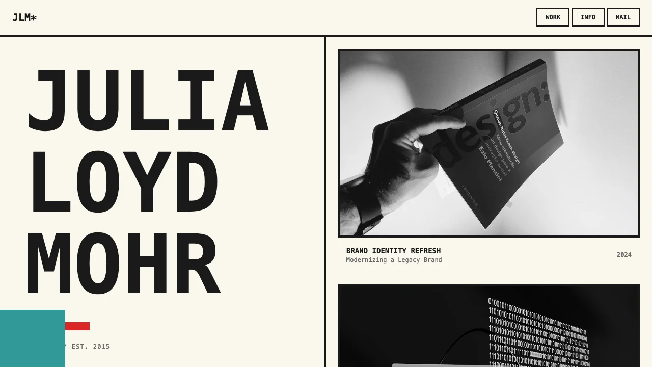Loading preview of Brutalist Graphic Designer Portfolio